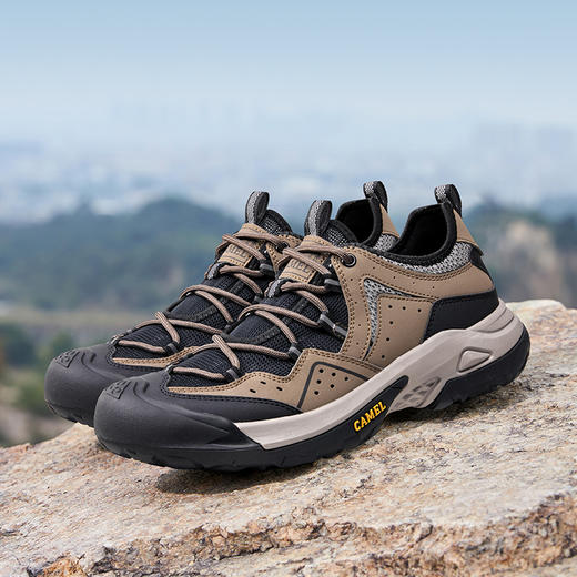 骆驼夏季男鞋新款2025户外登山鞋休闲徒步男士网面透气运动鞋 G14M342686_G14S342046_G14S342019 商品图3