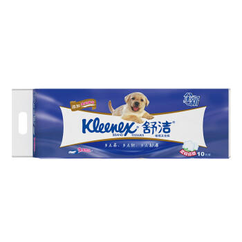 舒洁（Kleenex）舒洁卷纸卫生纸柔韧纯白印花有芯卷纸3层210节*100卷厕纸纸巾 商品图6