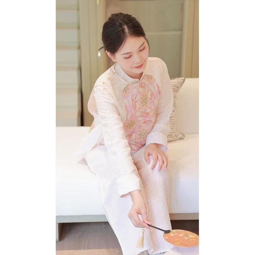  【抖音专属】立领小衫（23710155B弗肯红） 商品图3