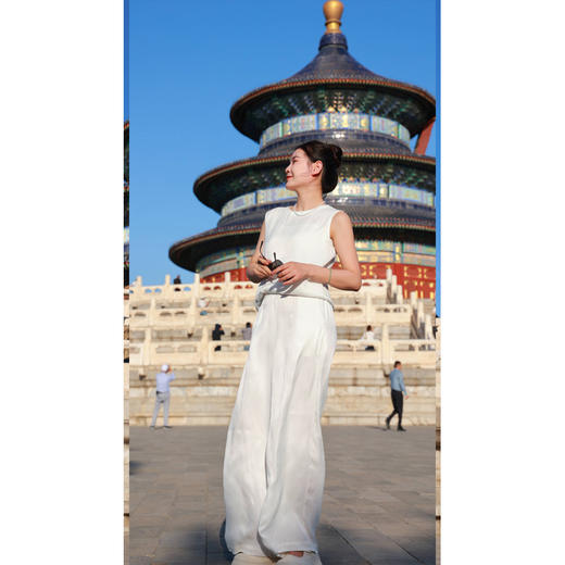 【抖音专属】阔腿裤（24709300D-山矾） 商品图0