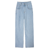 西嘉进口三醋酸汉麻百搭牛仔裤女高腰直筒大长腿阔腿裤KZ2402025 商品缩略图4