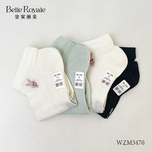 【49元5双，数量拍5】新款夏季薄款女袜透气轻薄简约凉快WZM3470 商品图5