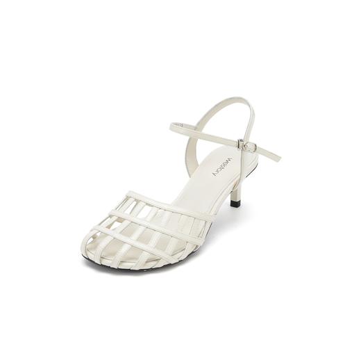 westory夏季新款细中跟包头镂空优雅舒适凉鞋W24BG61931 商品图1