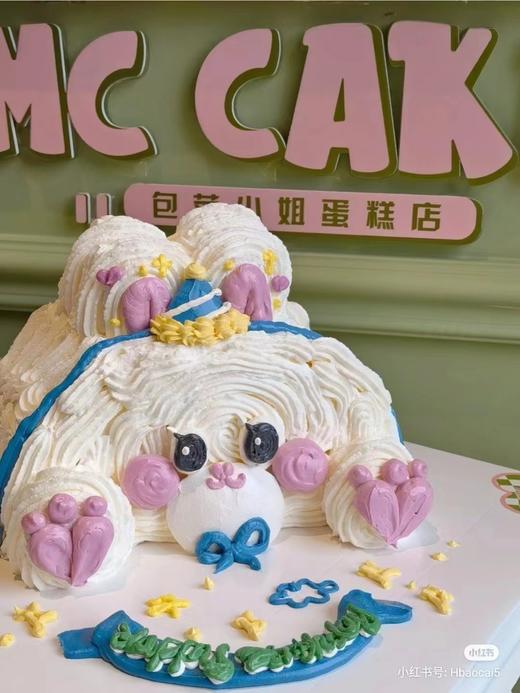小兔子立体手绘半圆蛋糕 商品图0