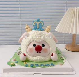 白羊座Loopy小海狸立体卡通蛋糕-低糖处理无添加