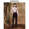 MAXRIENY咖色灯芯绒锥形裤高腰复古休闲裤通勤裤子女(货号:MC87PA783) 商品缩略图1
