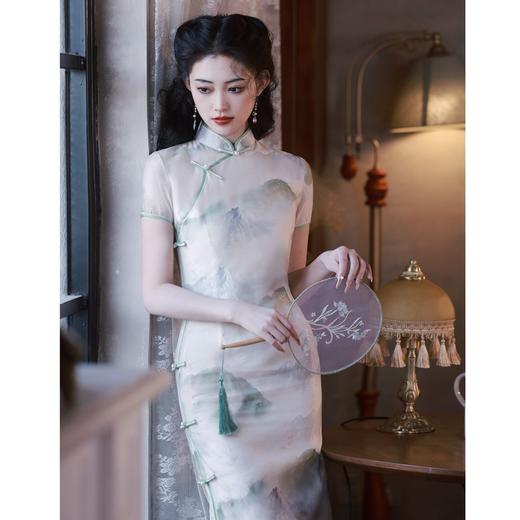 改良民国复古，优雅提花旗袍BJS9081 商品图0