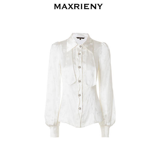 【商场同款-新春系列迎春花开】MAXRIENY华丽复古衬衫修身上衣(货号:MC88TP786) 商品图4