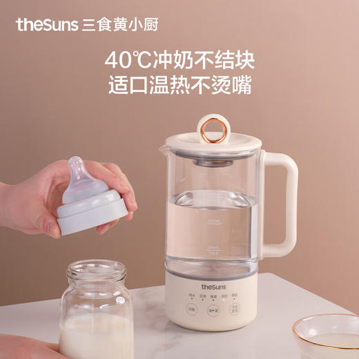 三食黄小厨迷你养生壶0.6升办公室多功能小型煮茶器烧水壶花茶壶  YB3 商品图3