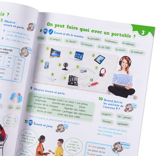 【中商原版】ELI 法语少儿教材 莱奥与特奥 3级 学生书 配电子课本含音频视频互动练习LEO ET THEO 3 SB法文原版 教材教辅用书 商品图3