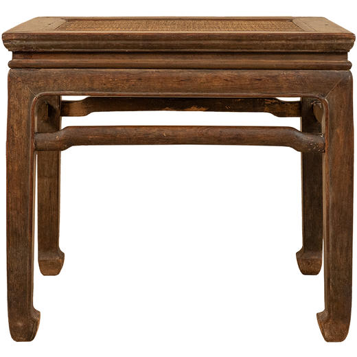 清早期 黄花梨束腰罗锅枨马蹄腿方凳 商品图5