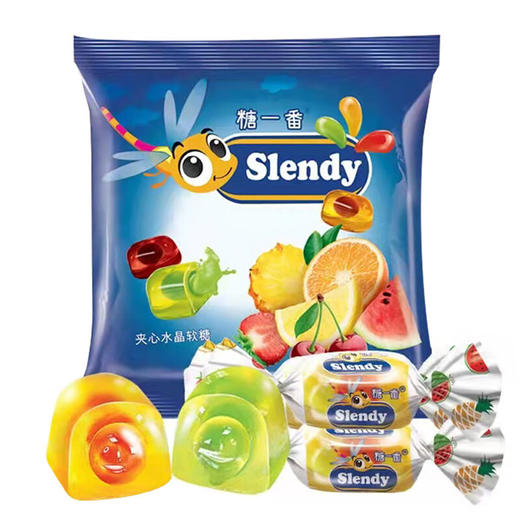 KDV俄罗斯原装进口金蜻蜓什锦水果夹心软糖年货喜糖零食500g/袋 商品图0