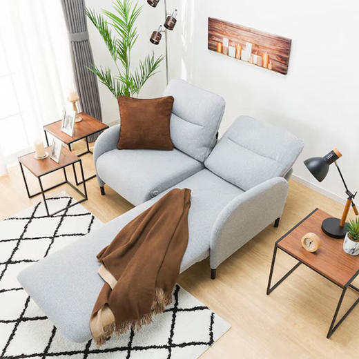 【家具】2人位沙发床 XL01 灰色 商品图1