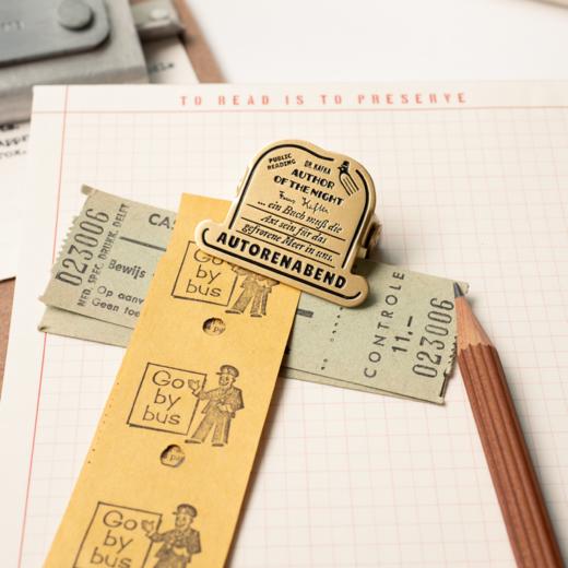 【书签】黄铜书夹·寒鸦咖啡馆｜卡夫卡书信｜新年生日礼物手帐作家周边纪念品｜金属书签｜上海译文七海制造局七海日志 商品图4