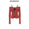 【商场同款】MAXRIENY假两件吊带套头针织23秋冬长袖修身上衣女(货号:MC88SW563) 商品缩略图4