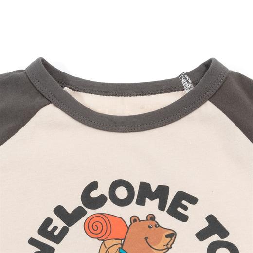 贝贝怡男童t恤长袖2024春装儿童插肩袖圆领打底衫休闲亲肤纯棉上衣ZB1DS057 商品图8