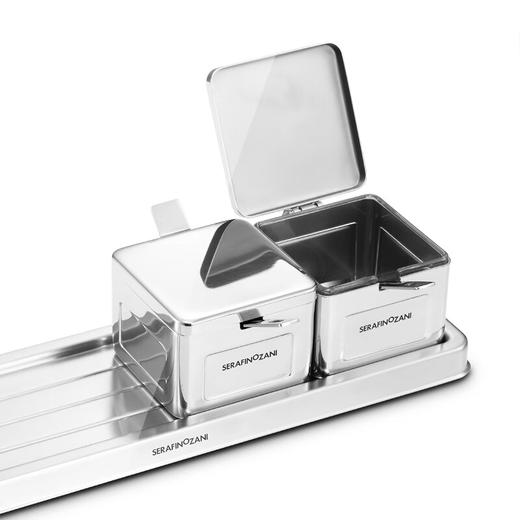 意大利尚尼 | 帕尔玛系列家用厨房不锈钢调味罐4件套装 商品图4