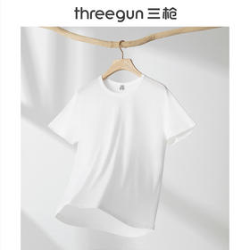 Threegun三枪 【有机棉】圆领男士短袖T恤-23787A0W1