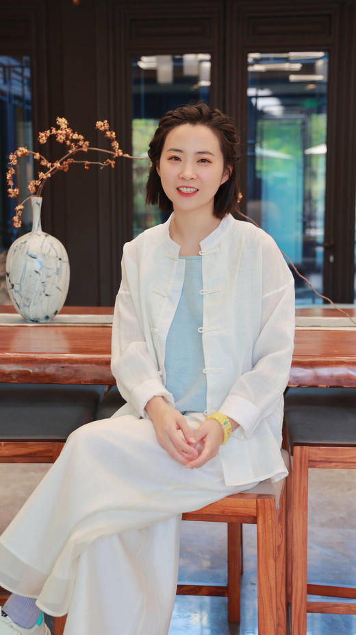  【2026东衣作】中式盘扣外套（20805015缟羽） 商品图0