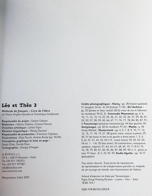 【中商原版】ELI 法语少儿教材 莱奥与特奥 3级 学生书 配电子课本含音频视频互动练习LEO ET THEO 3 SB法文原版 教材教辅用书 商品图4