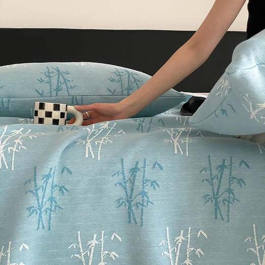 自然醒全棉针织棉提花夏被空调毯超柔裸睡针织夏凉被夏季薄款空调被盖毯可机洗MT 商品图6