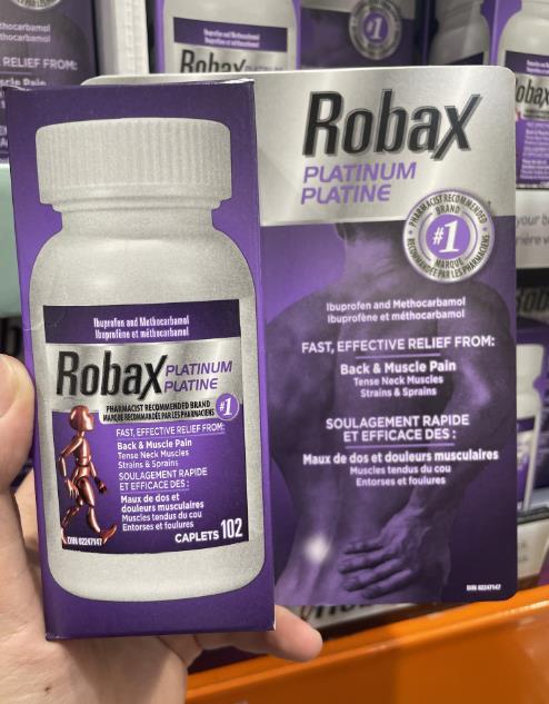 ROBAX PLATINUM美索巴莫 缓解ji肉松弛 102粒 温哥华直邮 商品图0