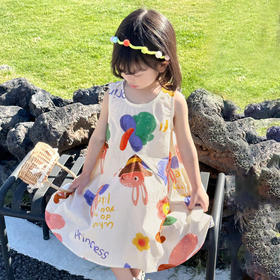 贝贝怡夏装连衣裙洋气纯棉公主裙2024新款夏季薄款裙子ZB2DQ005