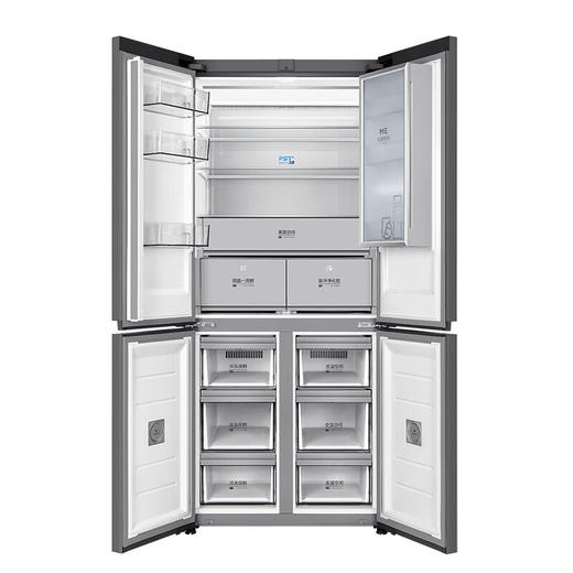美的（Midea）冰箱651升十字四门微晶一周鲜净化除菌保鲜速冻智能家用微晶大冰箱BCD-651WSGPZMA钻影白 商品图3