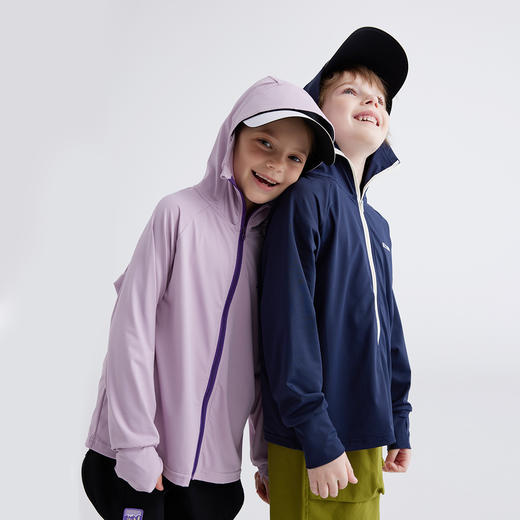 【100-150cm】咕噜日记儿童撞色拉链防晒外套 PXW2408 商品图1