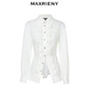 【商场同款】MAXRIENY宫廷复古感巴洛克式收腰荷叶边衬衫修身上衣(货号:MC88TP606) 商品缩略图4