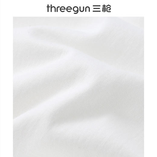 Threegun三枪 【有机棉】圆领男士短袖T恤-23787A0W1 商品图4