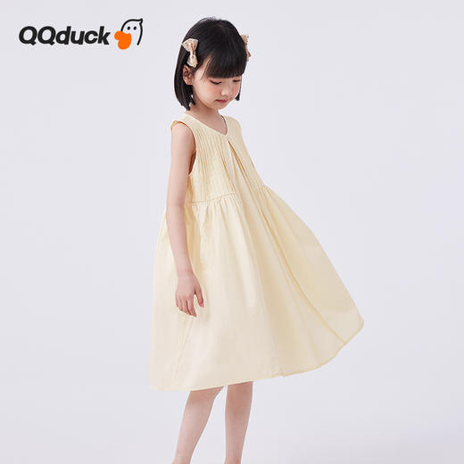 【120-160】【可可鸭】女童无袖纯棉连衣裙儿童背心裙（100%棉） 商品图1