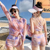 夏季【泳衣女三件套 保守平角泳衣】韩国ins大码遮肉 分体长袖泳装 海边度假游泳 国庆出游 商品缩略图5