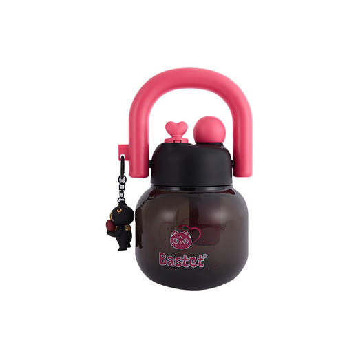 大英博物馆 盖亚·安德森猫和她的朋友们系列甜心黑粉茶水分离手提墩墩随行杯 Tritan  850ml 商品图4