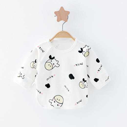 【柔软舒适 为呵护宝宝而生】新生儿半背衣宝宝无骨上衣春秋夏四季棉婴儿衣服初生儿和尚服秋衣 商品图8