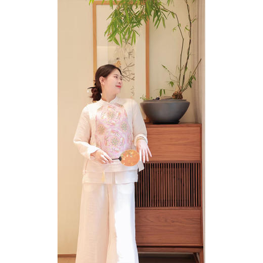  【抖音专属】立领小衫（23710155B弗肯红） 商品图4