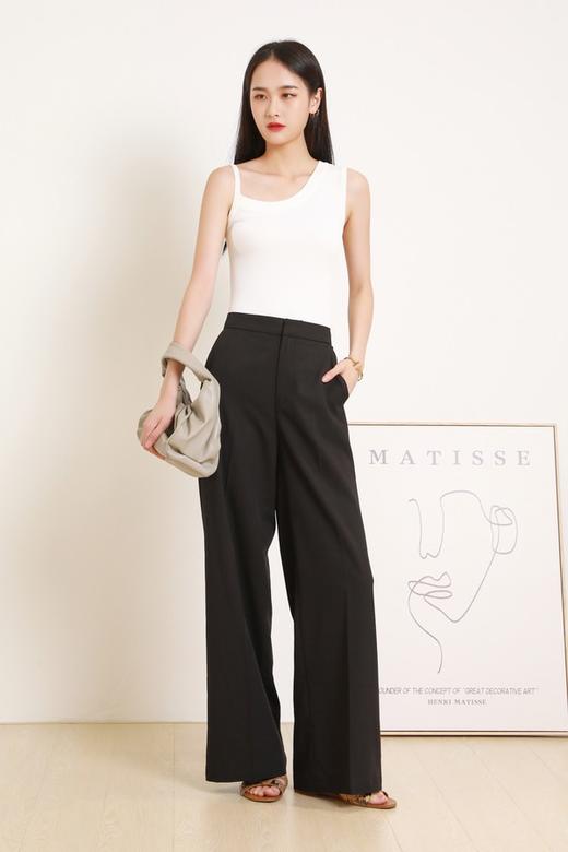 AMII/艾米 V领无袖马甲外套长裤套装 12031 商品图3