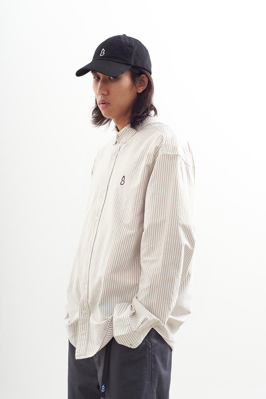 吃茶去chichaqu2024全棉牛津纺长袖衬衫宽松复古经典百搭 商品图4