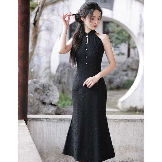 复古少女中国风鱼尾蕾丝旗袍BJS5372 商品图0