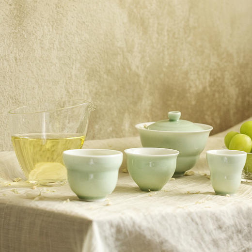 一念x蒹葭·福绿盖碗礼盒套组｜一念周边系列｜茶具类 商品图1