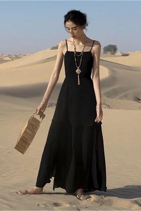 MIGU/弥古 吊带露背连衣裙 12126