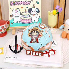 海贼王弧形蛋糕