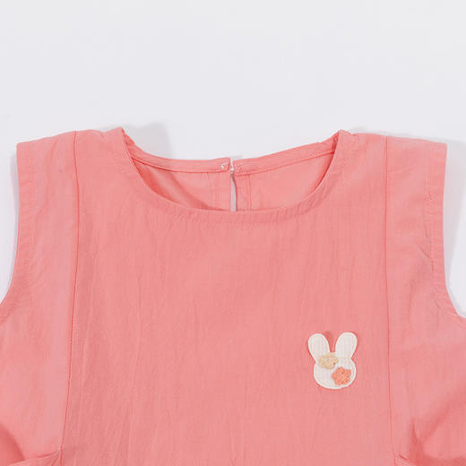 贝贝怡2024夏季新款轻薄透气童趣田园无袖连衣裙女童ZB2DQ006 商品图6