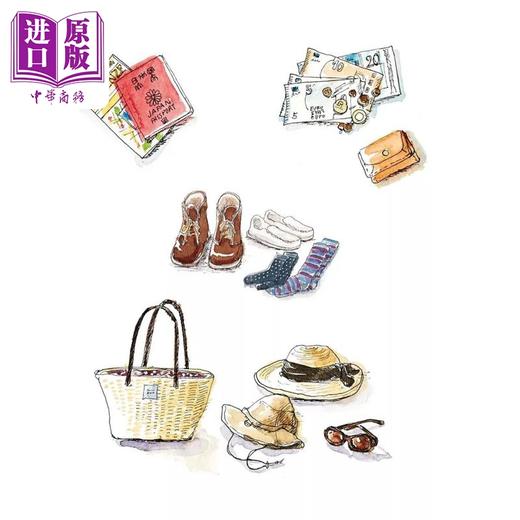 预售 【中商原版】旅の水彩绘诗(畅销版)：彩绘旅途的花．草．巷．弄 港台艺术原版 あべまりえ 良品文化出版 商品图3
