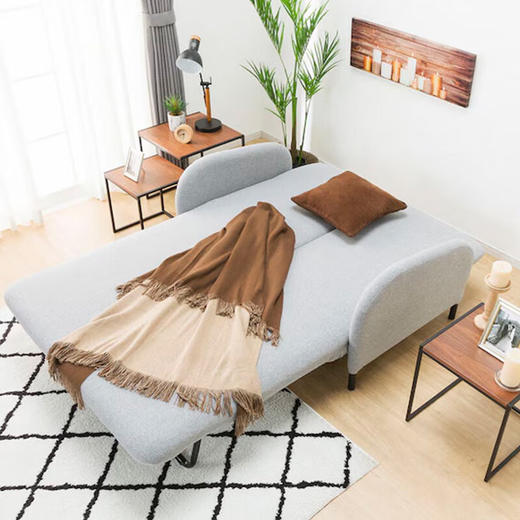 【家具】2人位沙发床 XL01 灰色 商品图2