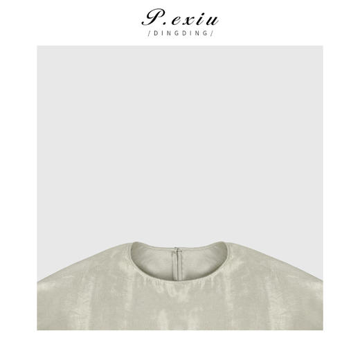 04-3潘依绣丁丁宠粉PanYiXiu/潘依绣高级感精工流光极简气质时尚衬衫 W-61749 商品图3