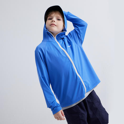 【100-150cm】咕噜日记儿童撞色拉链防晒外套 PXW2408 商品图3