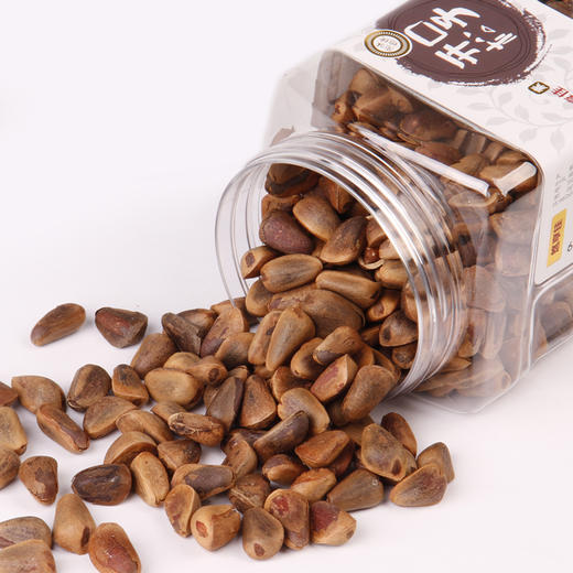 【悠享佳】东北黑松子手剥开口松子大颗原味坚果孕妇休闲零食罐装特产 商品图2
