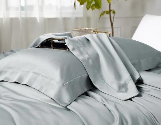 利路米百支纯色奥地利兰精天丝面料四件套 灰绿 商品图1