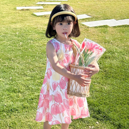 贝贝怡夏装连衣裙洋气纯棉公主裙2024新款夏季薄款裙子ZB2DQ005 商品图3